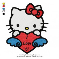 Hello Kitty 17 Embroidery Designs